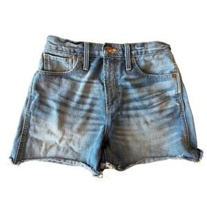 MADEWELL The Perfect Jean 100% Cotton Shorts Jorts  Denim Women's size 26